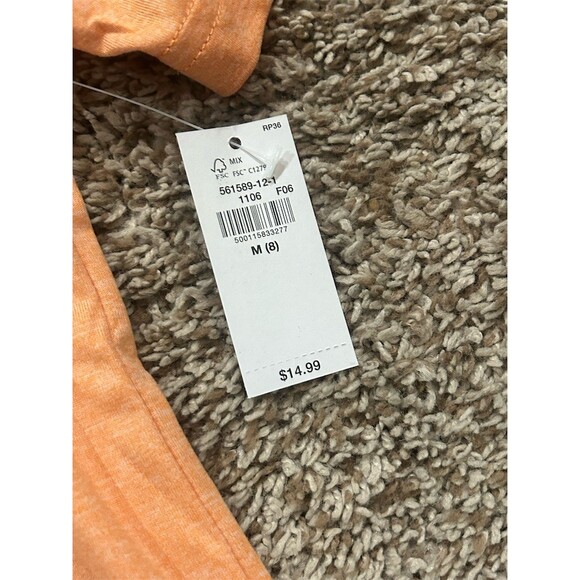 Old Navy Youth Boys T-Shirt Size M Orange Basic Standard NWT size 8 - Picture 3 of 4